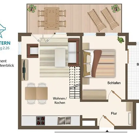 Jadestern, Am Alten Deich 4-6, 2 26 公寓 丹加斯特